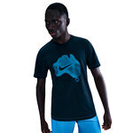 Abbigliamento da tennis Nike Nike Court Dri-Fit Maglietta Uomini-blu scuro