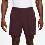 Abbigliamento Nike Nike Court Dri-FIT Advantage 6in Pantaloncini Uomini - rosso scuro, bianco