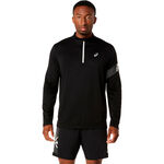 Abbigliamento ASICS ASICS Icon 1/2 Zip Camicia da corsa Uomini-nero, beige