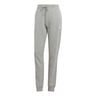 Essentials Linear French Terry Cuffed Pantalone Da Allenamento Donna-Grigio Chiaro,Bianco