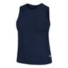 Ace Pocket Ribbed Canottiera Donna-Blu Scuro
