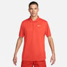 Dri-Fit Court Victory Solid Polo Uomini-Rosso Chiaro