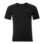 Abbigliamento Odlo Odlo Performance Warm Eco BI Top Crew Neck Maglietta Uomini-Nero