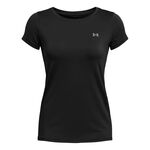 Abbigliamento Under Armour Under Armour Heatgear Maglietta Donna - nero, argento