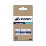 Overgrip Babolat Babolat Pro Tour 2.0 Confezione Da 12-Bianco