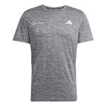 Abbigliamento adidas adidas Own The Run Camicia Da Corsa Uomini-Nero,Grigio Scuro