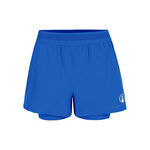Abbigliamento da tennis Quiet Please Quiet Please Rematch 2in1 Pantaloncini Donna - blu, bianco