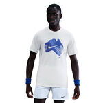 Abbigliamento da tennis Nike Nike Court Dri-Fit Maglietta Uomini-crema, blu