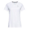 Crew Neck Essential Chill-Tech Camicia Da Corsa Donna-Bianco