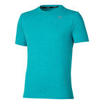Abbigliamento Mizuno Mizuno Core Impulse Camicia Da Corsa Uomini-Blu