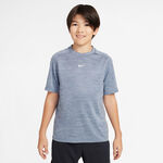 Abbigliamento da tennis Nike Nike Dri-Fit Multi Heather Maglietta Bambini-Grigio-blu