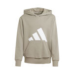 Abbigliamento adidas adidas Essentials Felpa Con Cappuccio Bambini-Beige,Bianco