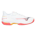 Scarpe da tennis Mizuno Mizuno Wave Exceed Court Scarpa Per Terra Rossa Donna-Bianco,Corallo