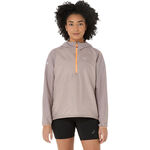 Abbigliamento ASICS ASICS Fujitrail Packable Giacca Da Corsa Donna-Grigio