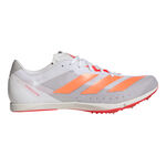 Scarpe da corsa adidas adidas Distancestar Spikes Unisex-bianco, rosso