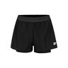 Teamline 2in1 Pantaloncino Attillato Donna-Nero
