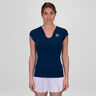Crew V-Neck Maglietta Donna-Blu Scuro