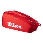 Wilson Wilson Tour Super Tour Borsa Per Racchetta Da 6-Rosso