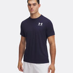 Abbigliamento Under Armour Under Armour Heatgear Fitted Maglietta Uomini-Blu Scuro