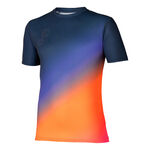 Abbigliamento Mizuno Mizuno Summer Pack QD Camicia Da Corsa Uomini-Arancione