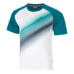 Abbigliamento da tennis HEAD HEAD Topspin Maglietta Uomini-verde scuro, bianco