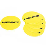 Equipaggiamento allenatore HEAD HEAD Marcatura Confezione Da 6 Rotondo-Giallo