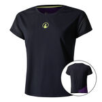 Abbigliamento Quiet Please Quiet Please Perspectives Cross Maglietta Donna-Blu Scuro