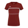 Team Tech Maglietta Donna-Rosso Scuro