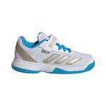 Scarpe da tennis adidas adidas Courtflash CF Scarpa per terra rossa Bambini-bianco, argento