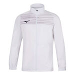 Abbigliamento da tennis Mizuno Mizuno Team Chiba Micro Giacca da allenamento Uomini-bianco