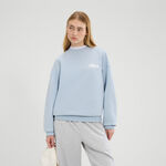 Abbigliamento Ellesse Ellesse Lo Sbuffo Felpa Donna-Blu Chiaro,Bianco