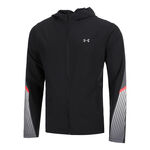 Abbigliamento Under Armour Under Armour Velociti Storm Hooded Giacca Da Corsa Uomini-Nero,Grigio