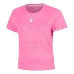 Abbigliamento da tennis Quiet Please Quiet Please Spin Maglietta Donna - rosa, bianco
