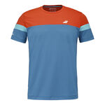 Abbigliamento Babolat Babolat Crew Neck Maglietta Uomini - blu scuro, arancione