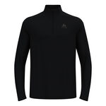 Abbigliamento Odlo Odlo Essential 1/2 Zip Camicia da corsa Uomini-nero, nero