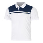 Abbigliamento da tennis Sergio Tacchini Sergio Tacchini Riflesso Polo Uomini - bianco, blu scuro