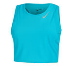 Abbigliamento Nike Nike Dri-Fit Fast Crop Camicia Da Corsa Donna-Turchese