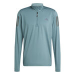 Abbigliamento adidas adidas Own The Run Half-Zip Camicia Da Corsa Uomini-Verde Scuro