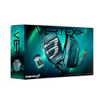 Racchette da padel Bullpadel Bullpadel Vertex 04 Pack Man Confezione di racchette Padel In aggiunta zaino-nero