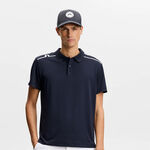 Abbigliamento da tennis JLindeberg JLindeberg Lionel Polo Uomini-blu scuro