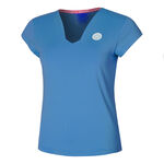 Abbigliamento BIDI BADU BIDI BADU Spike V-Neck Maglietta Donna-Blu