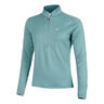 Road Winter 1/2 Zip Mid Layer Camicia Da Corsa Donna-Salvia