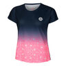 Colortwist Capsleeve Maglietta Donna-Rosa,Blu Scuro