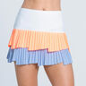 Fly Pleated 13in Gonna Donna-Blu Chiaro,Albicocca
