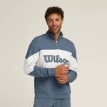 Abbigliamento Da Tennis Wilson M Parkside Half-Zip Slate Blue