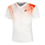 Abbigliamento HEAD HEAD Topspin Maglietta Uomini-Bianco,Rosso