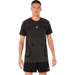 Abbigliamento ASICS ASICS Road Seamless Camicia da corsa Uomini-nero