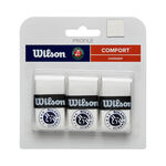 Overgrip Wilson Wilson Pro Overgrip Roland Garros Confezione Da 3-Bianco,Blu
