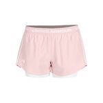 Abbigliamento da tennis Under Armour Under Armour Tech Play Up 2in1 Pantaloncino Attillato Donna-Rosa