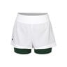 Pantaloncini Donna - bianco, verde scuro